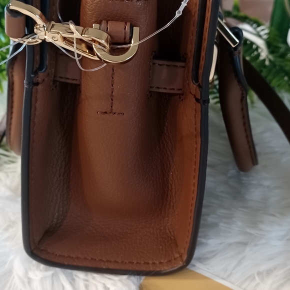 FIRM...NWT Authentic MICHAEL KORS HAMILTON XS SATCHEL CROSSBODY BROWN PRICE FIRM - Picture 9 of 9
